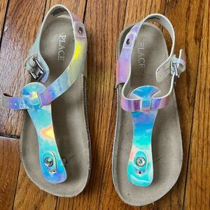 Place Kids Holographic Sandals